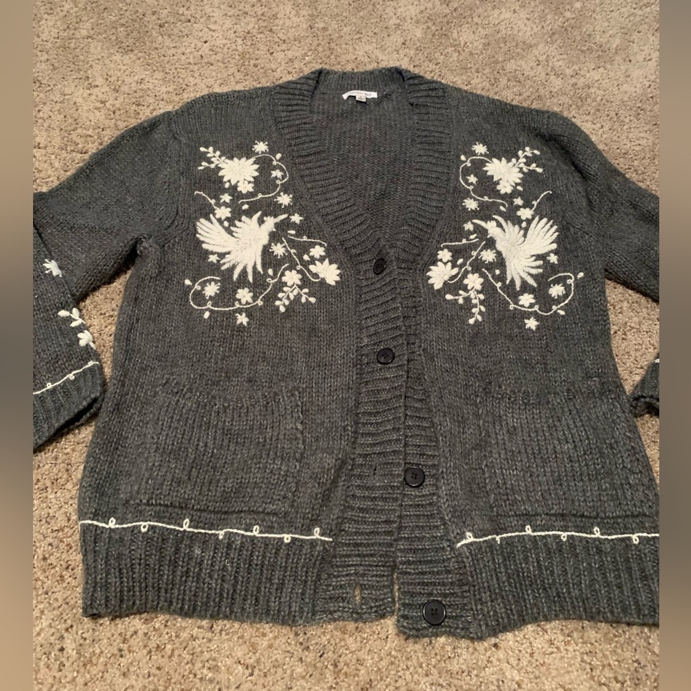 Johnny Was Embroidered Sweater-Sz M